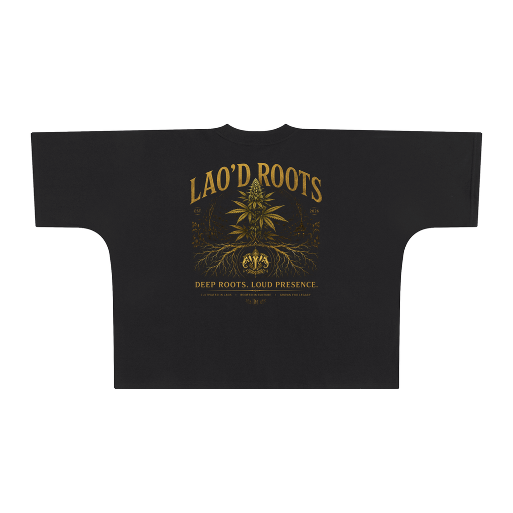 laodroots,signature,deeproots,elephant,premium,oversized,heavyweight,streetwear,blacktee,cannabis