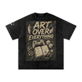 Art Over Everything  Vintage Bootleg Tee - D5